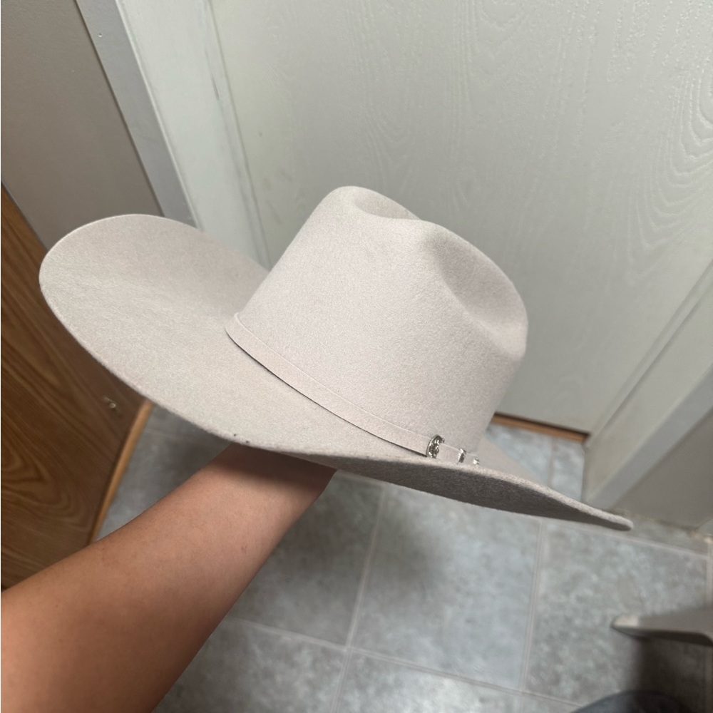 Beige Felt Hat